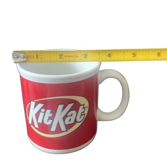 Pre Owned Kit Kat Red White Coffee Mug The Perfect Addition to Your Morning Rout - Picture 10 of 10
